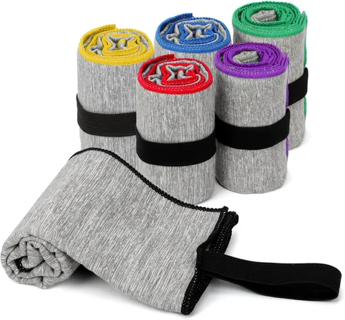 Miniatura 8 de Paquete de 3 toallas de gimnasio de microfibra de secado rápido para hombres y mujeres, equipo de entrenamiento para el sudor corporal, deportes, 3