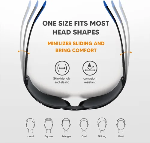 Miniatura 6 de Gafas de Seguridad Tintadas 24 Unidades, Gafas de Sol de Seguridad a Granel con Protección UV ANSI Z87.1, Gafas Protectoras Resistentes a Rayones e