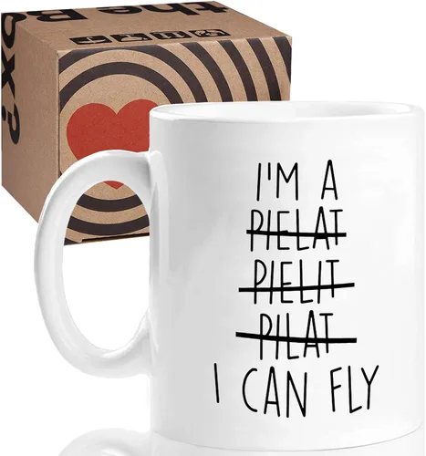 Miniatura 8 de Aurahouse Divertidos regalos de aviación de piloto para hombres y mujeres, taza con la frase "I Can Fly", regalo de piloto de aviones para niños