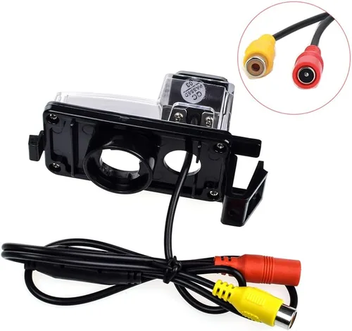 Miniatura 3 de Vlicevrn HD Fisheye - Cámara de visión trasera para vehículo, visión nocturna, cámara de estacionamiento de respaldo para Nissan Versa Tiida Livina