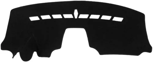 Funda negra de franela para tablero de automóvil, compatible con volante a la izquierda, Chevrolet Sonic Aveo Holden Barina 2011-2018