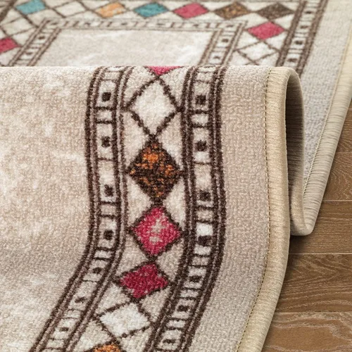 Miniatura 9 de Antep Rugs - Alfombras modernas con bordes, antideslizantes (antideslizante), de perfil bajo con respaldo de goma, para cocina, juego de 2 piezas