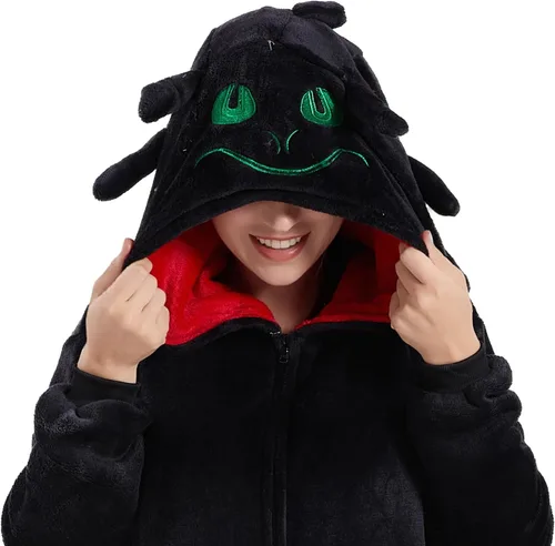 Miniatura 2 de Pijama unisex para adultos, disfraz de franela para Halloween