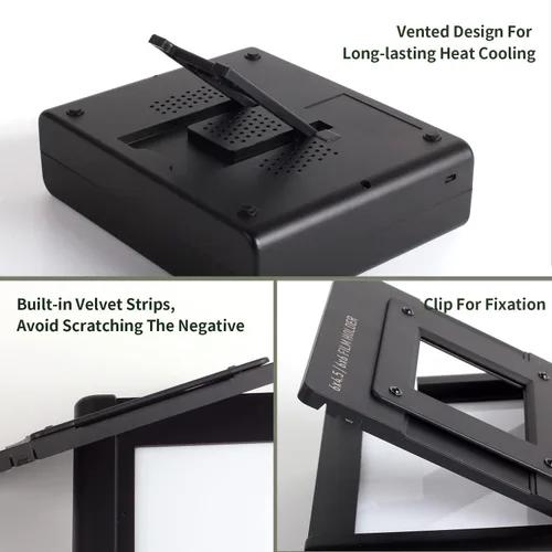 Miniatura 3 de eTone Visor de diapositivas y películas, digitalización/escaneo/copia. Escáner de caja de luz con interfaz USB de brillo ajustable 10. Viene