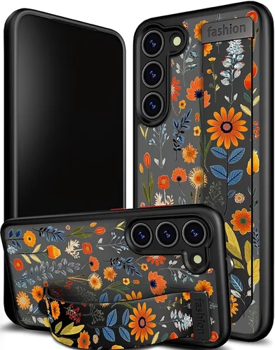 Miniatura 31 de Compatible para Samsung Galaxy S23 Funda Bonita con Correa Soporte Dedo Kickstand, Fundas de Silicona Geniales de Diseñador Funda Cover - Mariposa