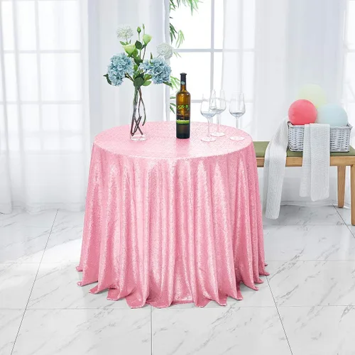 Miniatura 33 de Hahuho Mantel rectangular de lentejuelas de 50x80 pulgadas, color champán, mantel con purpurina para decoración de despedida de soltera, cumpleaños