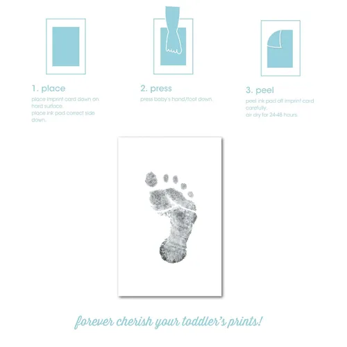 Miniatura 2 de Kate & Milo Almohadilla de tinta Clean-Touch, kit de impresión de huellas de manos y huellas de bebé, recuerdo de huellas de bebé, regalo
