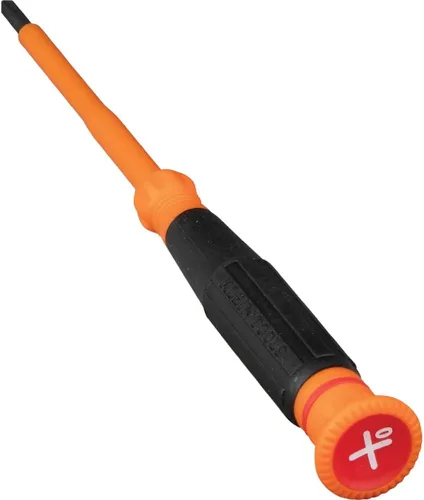 Miniatura 7 de Klein Tools 6233INS - Destornillador de precisión aislado, mini destornillador eléctrico Phillips #0, 1000 voltios, mango de agarre acolchado