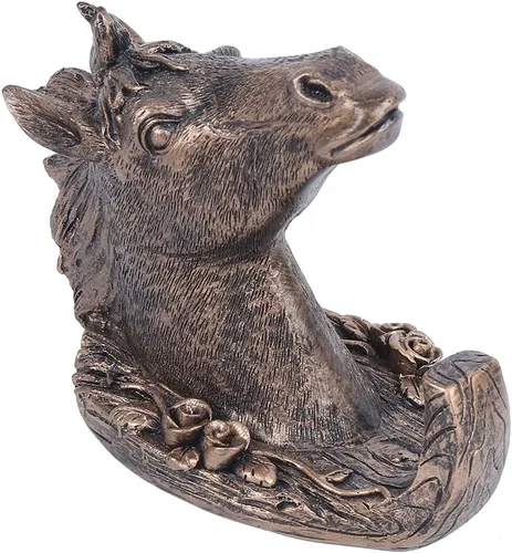 Fydun Lindo caballo retro, con forma de animal para colgar en la pared, para abrigos, sombreros, ropa, cabra, baño, caprichoso, ganchos para