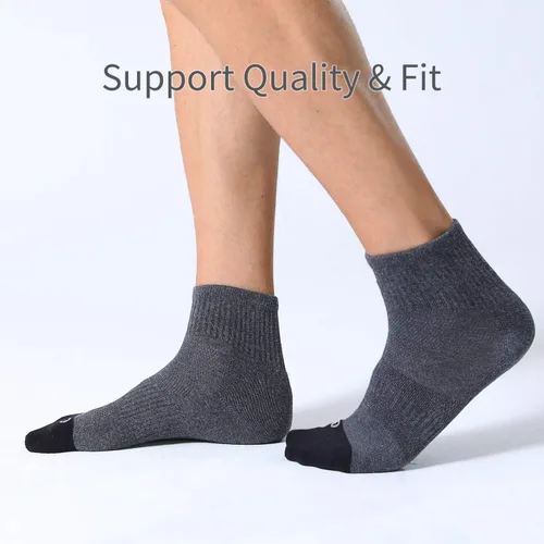 Miniatura 6 de FITRELL Paquete de 6 calcetines deportivos acolchados para hombre, calcetines deportivos para correr, 7-99-1212-15