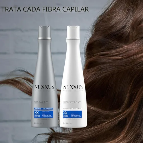 Miniatura 4 de Nexxus Champú y acondicionador Therappe & Humectress 2 unidades para el cuidado del cabello seco con mezcla de proteínas para 24 horas de humedad
