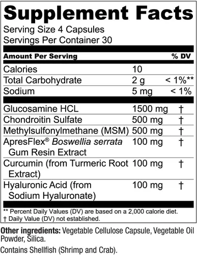 Miniatura 7 de MoveWell de LiveConscious Glucosamina Condroitina con MSM, ácido hialurónico y más Suplemento de salud articular (paquete de 2)
