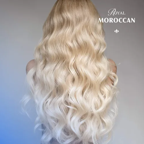 Miniatura 7 de Royal Moroccan MEJOR CHAMPÚ PLATA 10.1 fl oz /10.05 fl oz Champú morado para cabello rubio y canoso Champú con luces para cabello rubio