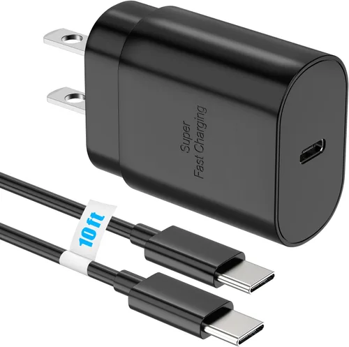 Miniatura 9 de Galaxy S25 S24 - Bloque de carga USB C de 25 W PD, cargador súper rápido, adaptador de enchufe de pared tipo C, carga rápida para Samsung Galaxy