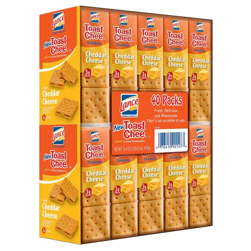 Miniatura 13 de Lance Galletas tipo sándwich, hechas con galletas integrales, mantequilla de maní, 10 paquetes individuales