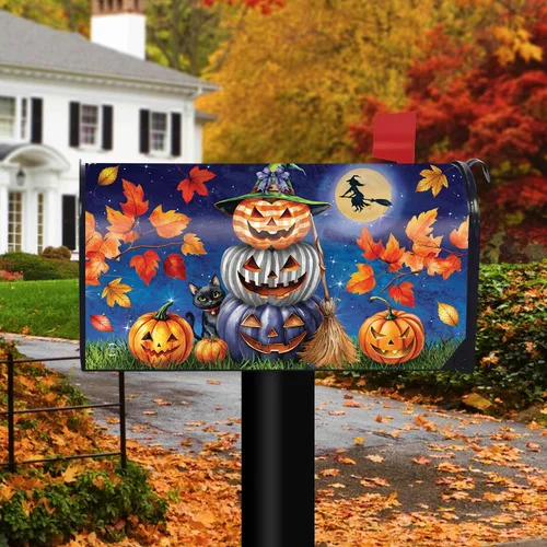 Miniatura 2 de Briarwood Lane Cubierta para buzón de calabaza de Halloween