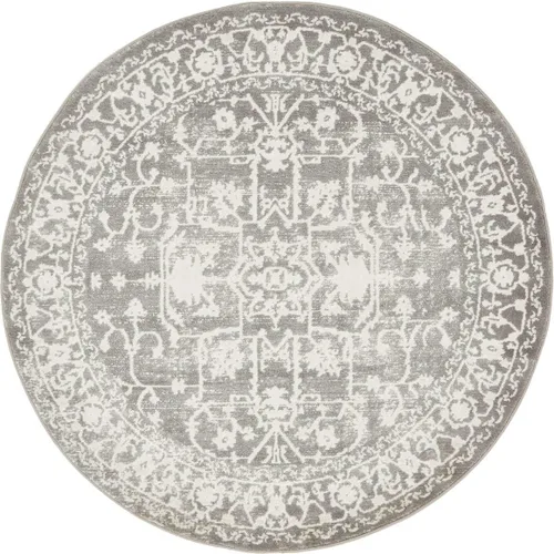 Miniatura 81 de Unique Loom Diseño tradicional clásico intrincado con detalles vintage envejecidos, alfombra de área, 3 pies 3 pulgadas x 5 pies 3 pulgadas, gris