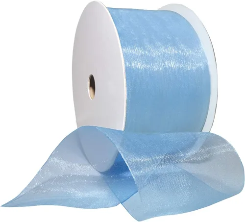 Miniatura 16 de Morex Ribbon 91803/100-609 Cinta de nailon Organdy, 5/8 pulgadas por 100 yardas, color rojo