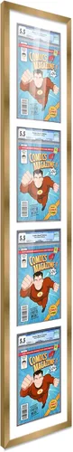 Miniatura 76 de Marco de cómic con paspartú para 8 CGC, CBCS o PGX Graded Comics - Marco de cómic blanco para cómics de 8.125 x 13 pulgadas Marco blanco