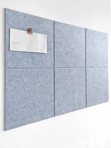 Miniatura 60 de Tabla de corcho alternativa de 24 x 36 pulgadas, paquete de 6 azulejos de pared de fieltro con pestañas adhesivas extraíbles seguras, tableros