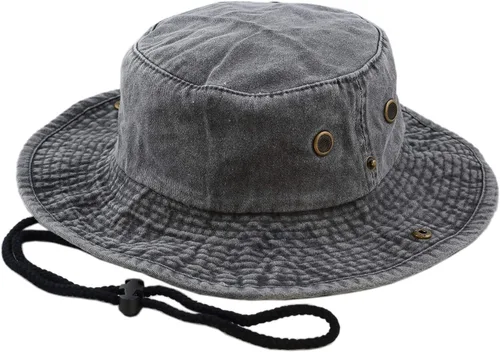 Miniatura 21 de The Hat Depot - Sombrero de safari, de algodón lavado a la piedra, de ala ancha, plegable, doble cara y sombrero de pesca 2. Algodón - Oliva