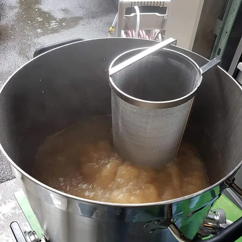 Miniatura 7 de Hop Hopper - Filtro de cesta de araña para cerveza casera, cerveza y té, fermentador, acero inoxidable 304, malla de 300 micrones, 4 x 10 pulgadas