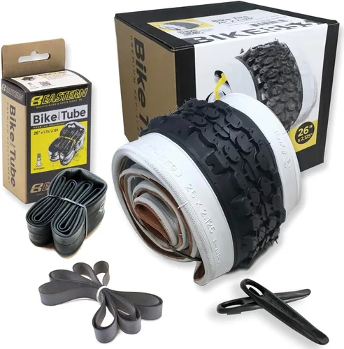 Neumáticos clásicos de pared blanca para tus ruedas Cruiser y accesorios de bicicleta de crucero de playa. Neumáticos de bicicleta de pared blanca