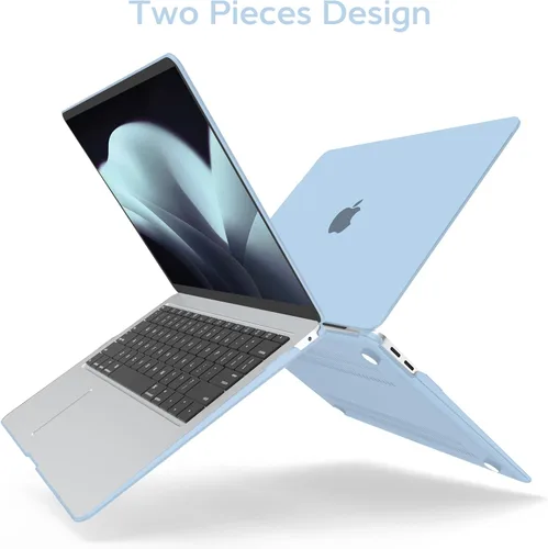 Miniatura 5 de Anban Funda compatible con MacBook Air de 13 pulgadas M1 2022 2021 2020 2019 2018 versión A2337 A2179 A1932 Touch ID, funda rígida de plástico mate