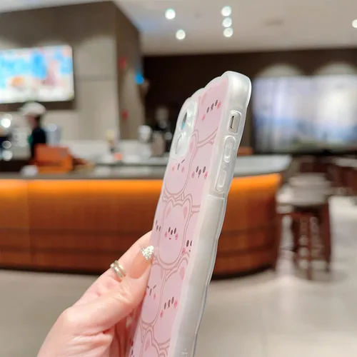 Miniatura 7 de Compatible con iPhone 11 Funda Lindo Dibujos Animados Pequeño Oso Conejo con Lindo Diseño de Cadena para Mujeres Niñas Estético Kawaii Funda Delgada