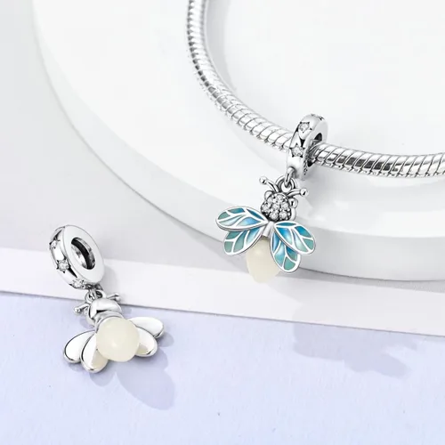 Miniatura 179 de MULA - Dijes de plata de ley 925 para pulseras y collares, colgantes de letras para la familia, cuentas de viaje en avión, dijes de árbol