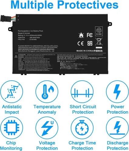Miniatura 4 de Fancy Buying 01AV445 01AV448 L17L3P51 Batería para Lenovo ThinkPad E480 E490 E485 E495 E580 E585 E590 E595 E14 E15 Series SB10K97606 SB10K97608