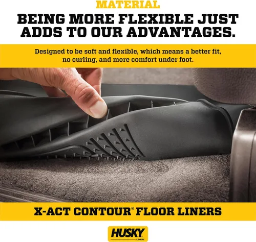 Miniatura 5 de Husky Liners X-act Alfombrillas de contorno Compatible con Chevrolet Silverado y GMC Sierra 1500 2019-2026 y Silv./Sierra 2500/3500 Crew CAB