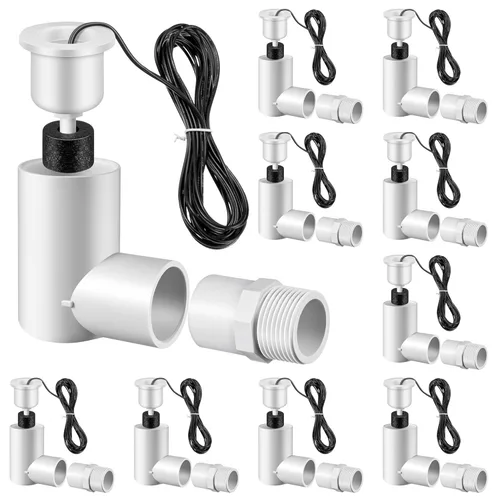Miniatura 13 de Paquete de 1 interruptor flotante SS2 para una fácil instalación, interruptor de flotador de CA con adaptador de 3/4 pulgadas y cable de 6 pies