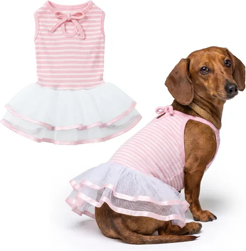 Miniatura 43 de Parisian Pet Chambray - Vestido para perro - Ligero sin mangas para perro, niña, talla XS Chambray en general