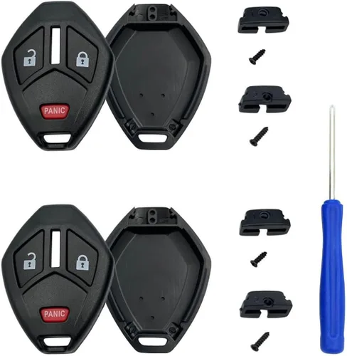 Miniatura 7 de Funda de repuesto para mando a distancia sin llave para Mitsubishi Eclipse Endeavor Galant Lancer Outlander (3 botones paquete 1)