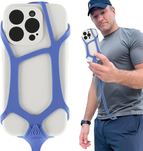 Pulpo - Cordón de seguridad para teléfono celular, color lavanda, se adapta a teléfonos inteligentes de 6.1 a 6.8 pulgadas, correa antirrobo para