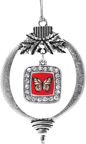 Miniatura 132 de Inspired Silver - Nana púrpura - Adorno de Navidad plateado - Adorno cuadrado para árbol de Navidad con circonita cúbica - Decoración colgante