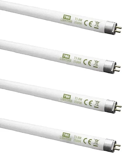 TBE LIGHTING Tubos 3500K blancos suaves de 8 W / 12 pulgadas - Lámparas de tubo fluorescente F8T5/D de 11.339 in/12 pulgadas - Bombillas CFL -