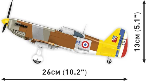 Miniatura 6 de COBI Colección Histórica Segunda Guerra Mundial Dewoitine D.520 Plane