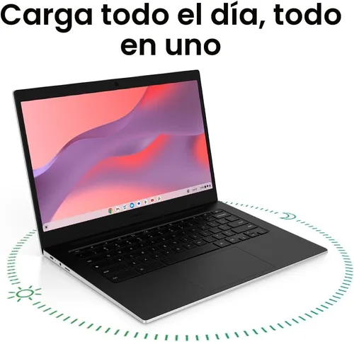 Miniatura 2 de Samsung Computadora portátil Galaxy Chromebook Go de 14 pulgadas, procesador Intel Celeron N4500, 4 GB de RAM, 64 GB de almacenamiento, ChromeOS
