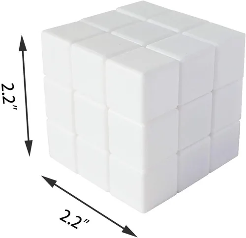 Miniatura 4 de Cubo mágico en blanco 3x3 3x3 cubo blanco rompecabezas juguetes DIY