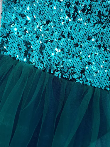 Miniatura 66 de CHICTRY Vestido tutú de ballet con lentejuelas brillantes para niñas y niñas, moderno disfraz de baile latino de jazz