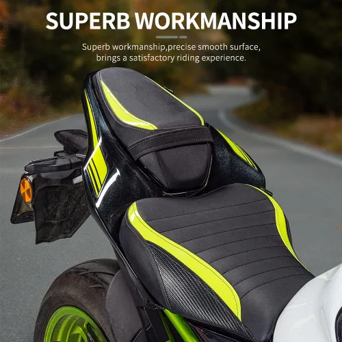 Miniatura 4 de Funda de cuero para asiento de pasajero, para Ka-wa-sa-ki Z900 Z 900 2017 2018 2019 2020 2021 2022 2023 2024 Cojín de asiento de motocicleta