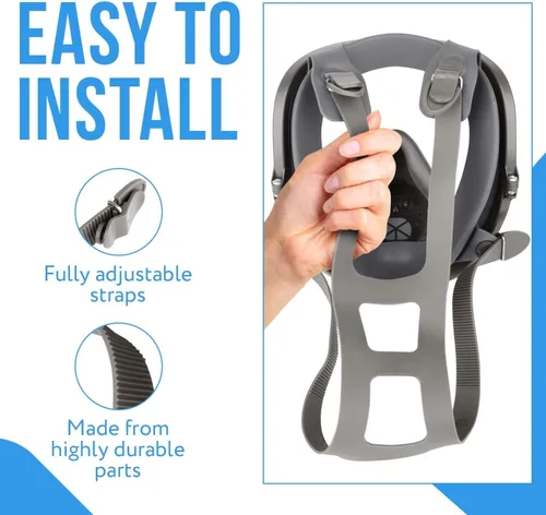 Miniatura 3 de Correa de arnés de cabeza serie 6000, compatible con piezas frontales completas 3M 51131370055, correas de repuesto para respirador industrial