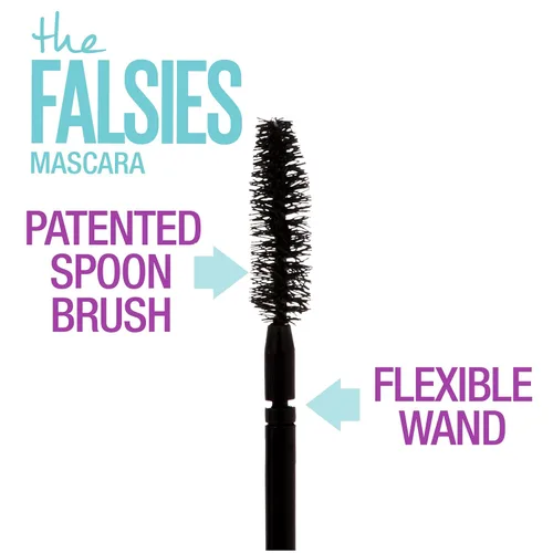 Miniatura 3 de Maybelline Volum' Express Falsies - Máscara de pestañas voluminizadora, lavable, color negro más negro, 1 unidad
