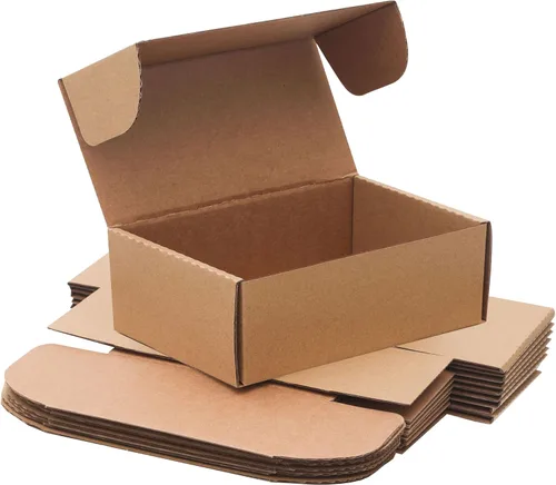 Miniatura 8 de Paquete de 10 cajas de envío pequeñas de 6 x 4 x 3 pulgadas, cajas de cartón corrugado pequeñas reciclables para envíos, cajas de embalaje