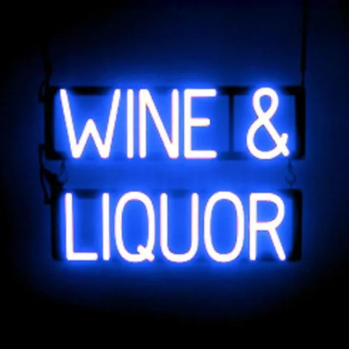 Miniatura 30 de SpellBrite Letrero de vino Letrero relacionado con el vino con aspecto de neón, fuente de luz LED roja 15.8 x 6.3 pulgadas Rojo