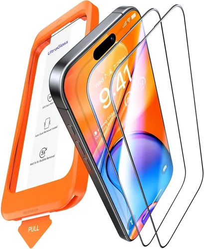Miniatura 8 de UltraGlass TOP 9H+ OptiArmor Protector de pantalla para iPhone 17 Pro Max [NO.1 antirreflectante y grado militar inastillable] Protector de pantalla