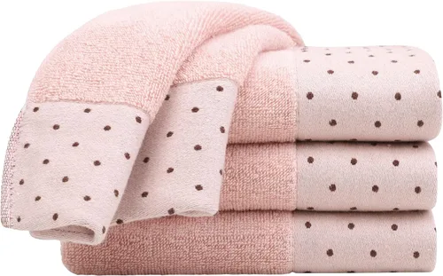 PiccoCasa Toallas de mano rosas de lujo, toallas de mano de baño, suaves y absorbentes, 14 x 30 pulgadas, 100% algodón de 600 GSM, toallas para