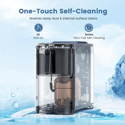 Miniatura 3 de Electactic Máquina de hielo tipo bala, 18 libras/día, compacta, para encimera, tapa extraíble, fácil de limpiar, 6 unidades rápidas de hielo en 8